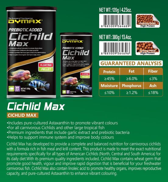 Dymax Cichlid Max Floating Pellet