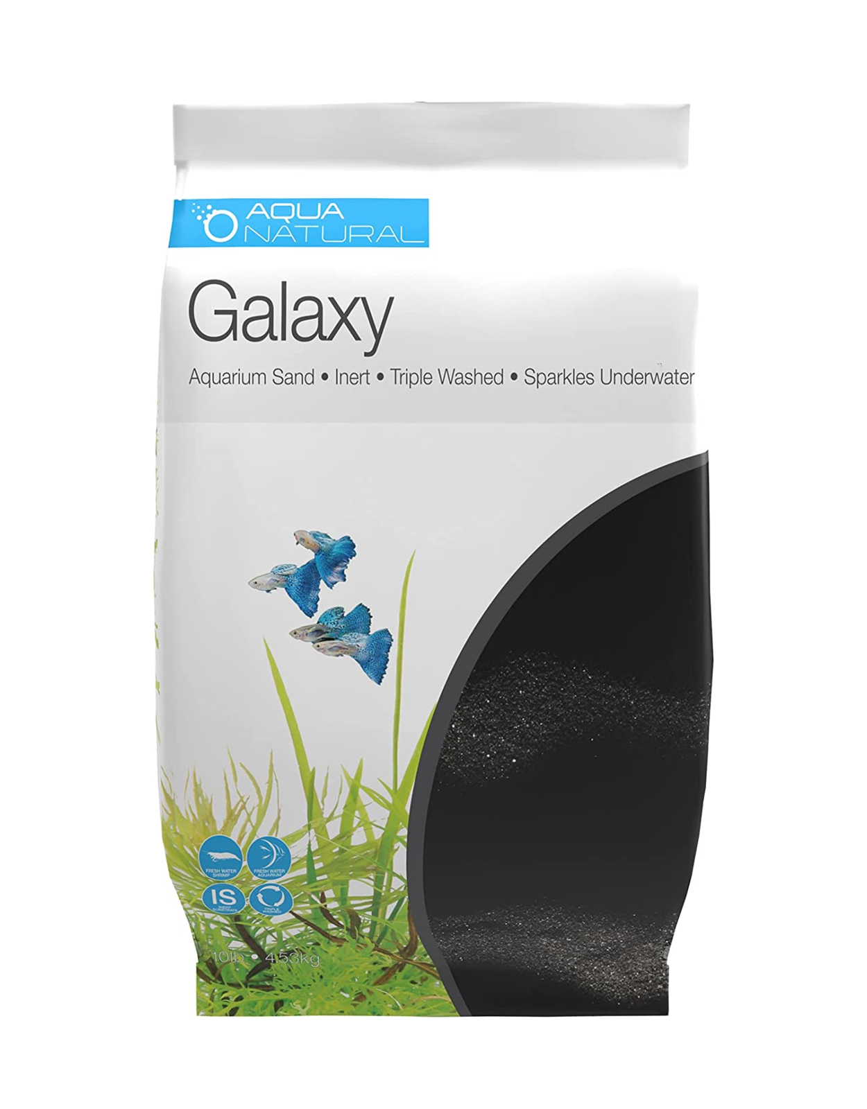 AQUA NATURAL Galaxy Quartz Aquarium Sand 4.5kg Pick up in store only