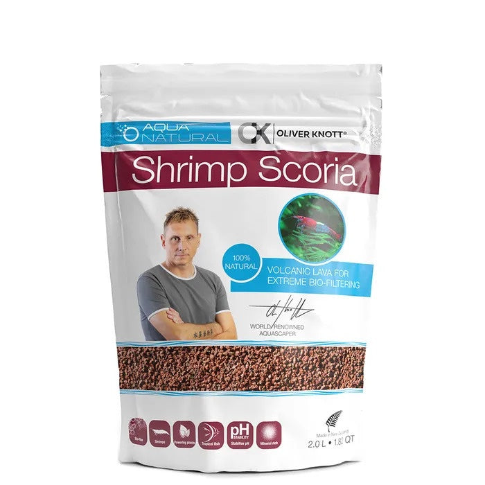 Aqua Natural Oliver Knott Shrimp Scoria Red 2L Pick up in store only
