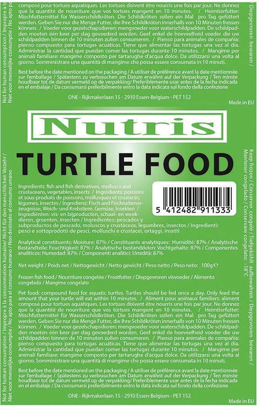 Frozen Nutris Turtlefood 100g