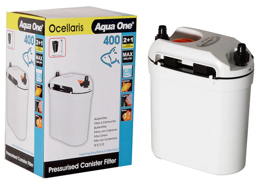 Aqua One Ocellaris 400 Canister Filter 400l/hr Hose D12/16