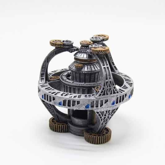 Ornament Bioscape Space Station White 14 x 14 x 14cm