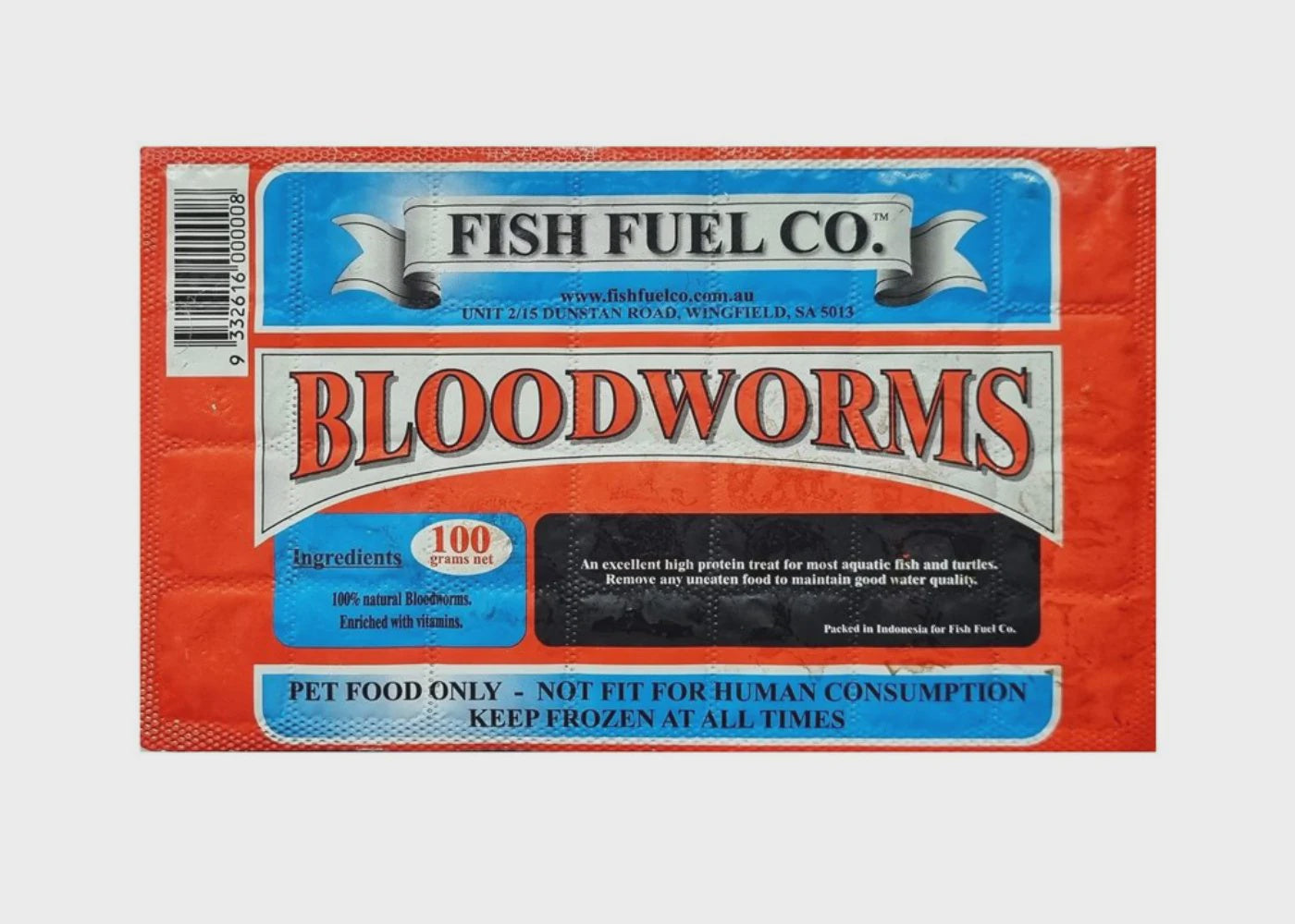 Fish Fuel Co. Frozen Bloodworms 100g