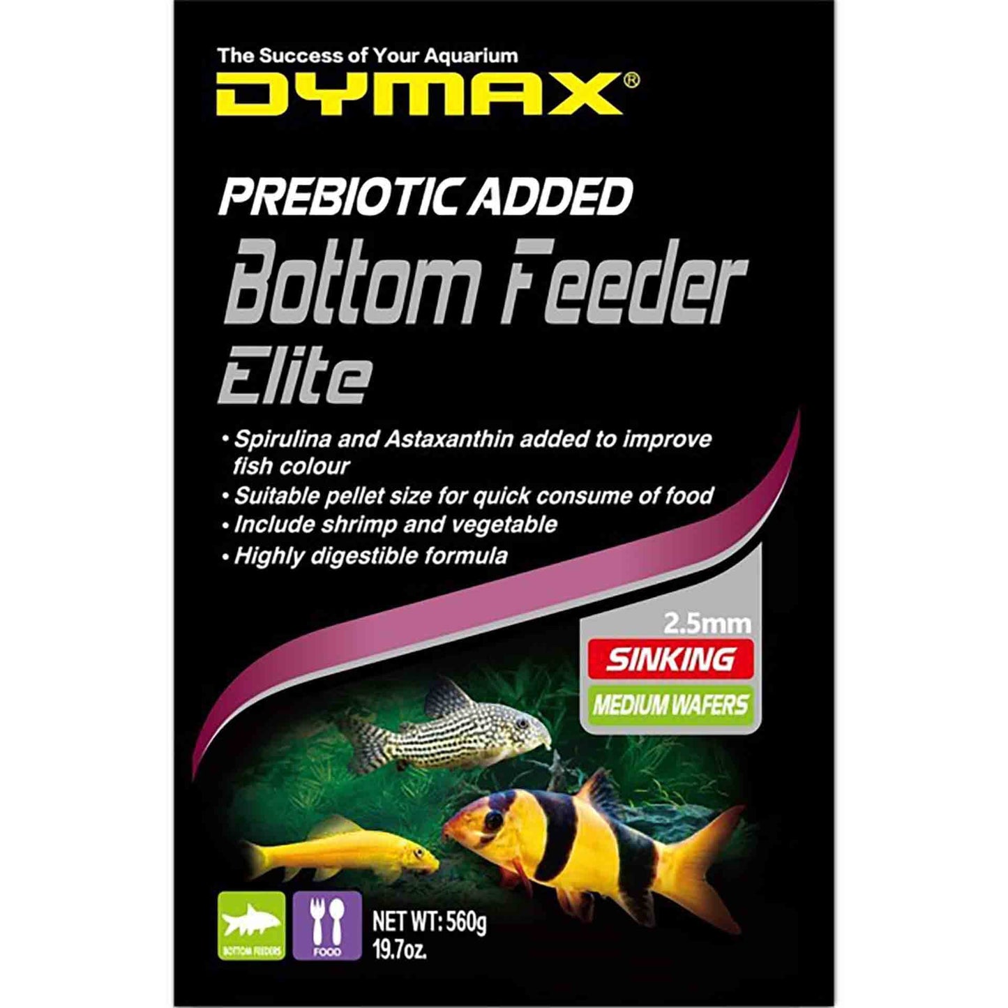 Dymax Bottom Feeder Elite Sinking Medium Wafer 560g