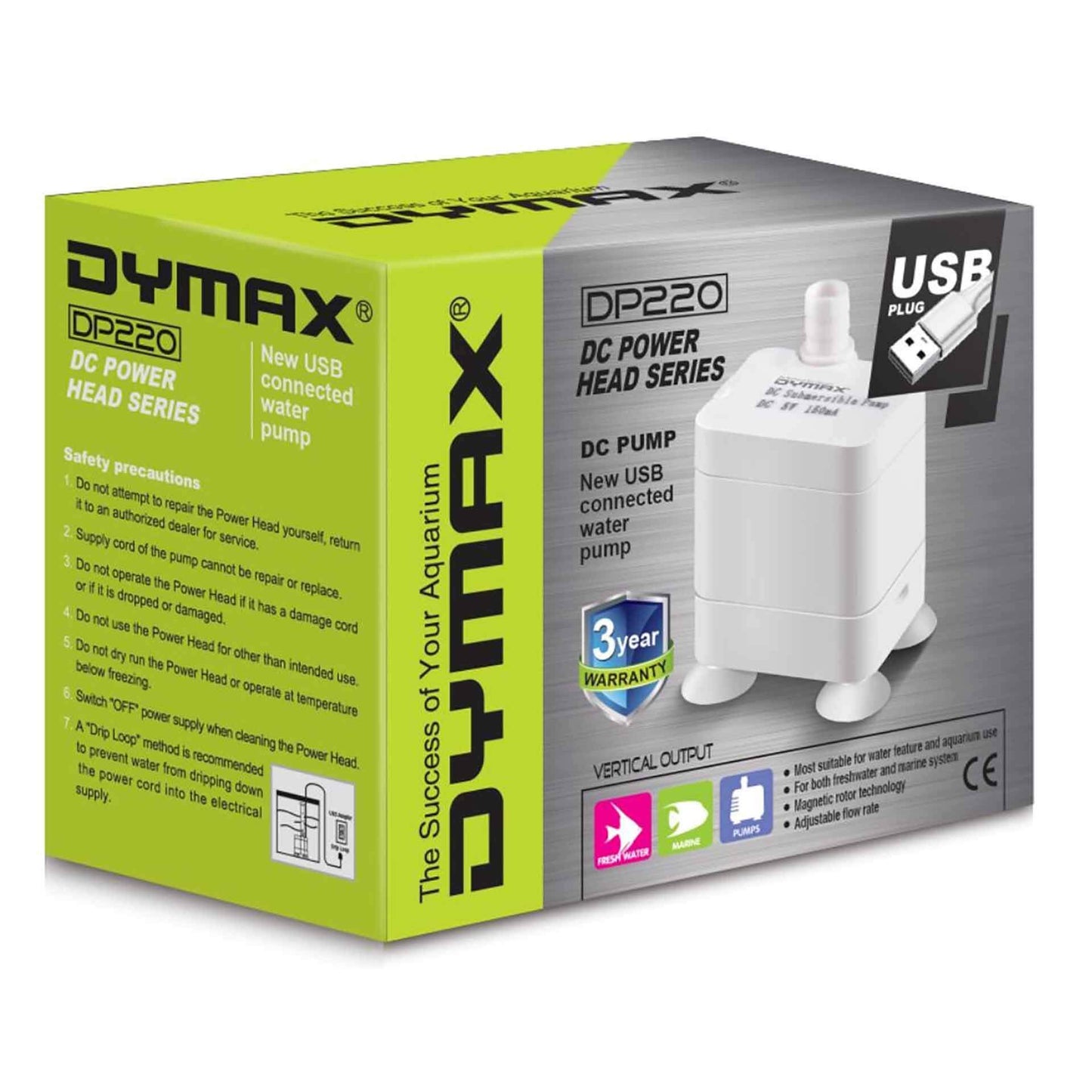 DYMAX DC Power Head DP-220 - WITH USB & 240V Adapter