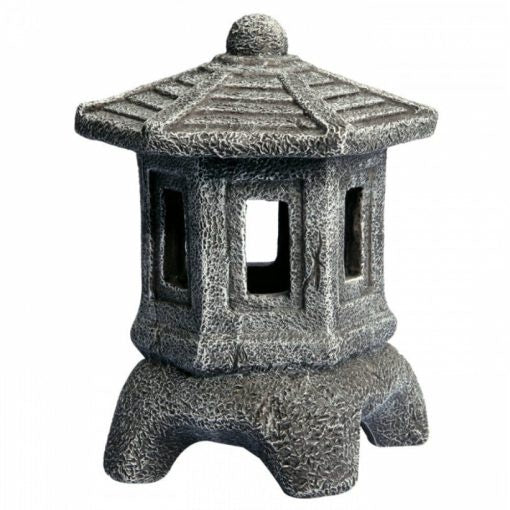 Ornament Japanese Lantern 11.5x11.5x14.5cmH