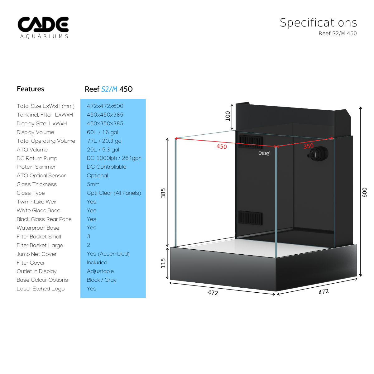 CADE Reef Mini S2/M - Available for in-store pickup only