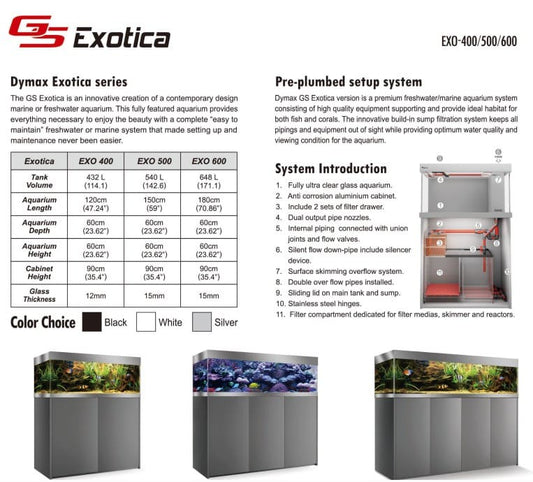 DYMAX GS EXOTICA AQUARIUM