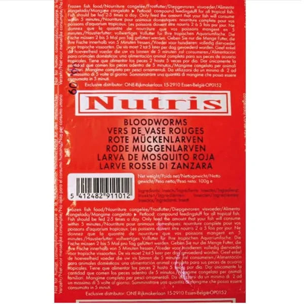 Frozen Nutris BloodWorm 100g