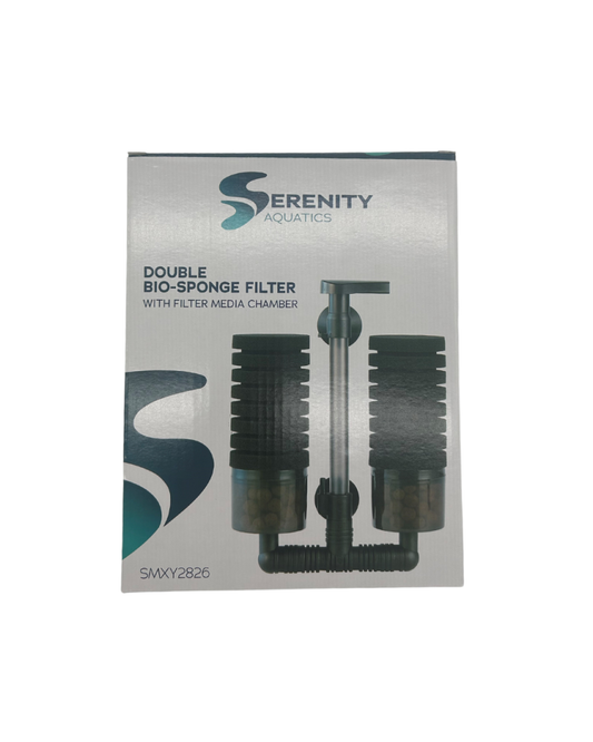 Serenity Bio Sponge Filter with Filter Media Chamber Double