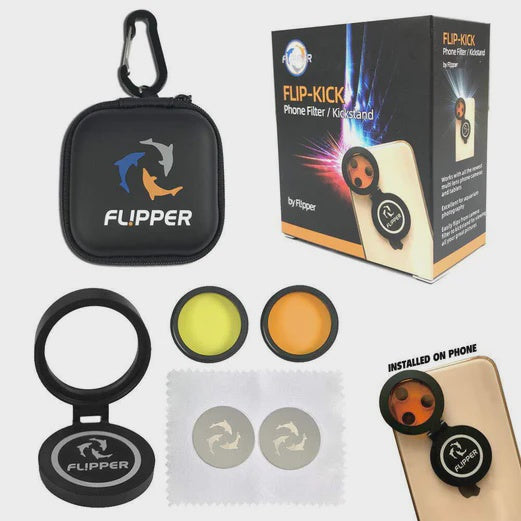 Flipper Flip-Kick Phone Filter Aquarium Reef Lens with Orange and Yellow Lenses