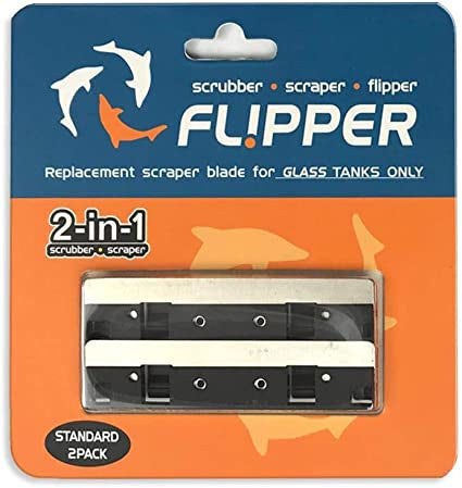 Magnet Cleaner Flipper Standard Stainless Steel Replacement Blades 2pk