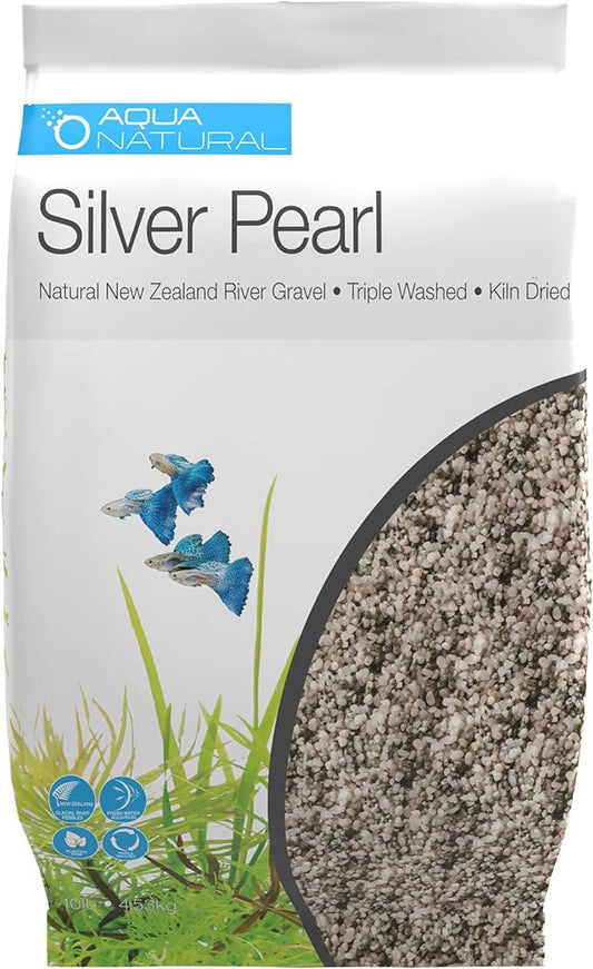 AQUA NATURAL Silver Pearl Aquarium Gravel 4.5kg
