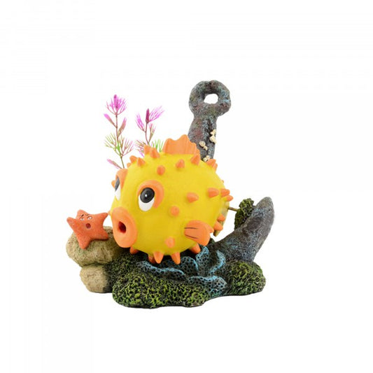 Ornament Bubbler Yellow Puffer