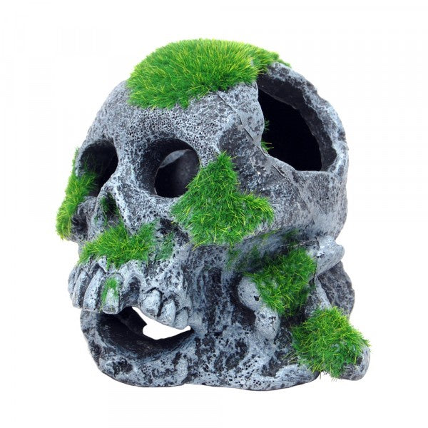 Ornament Bioscape Moss Covered Skull