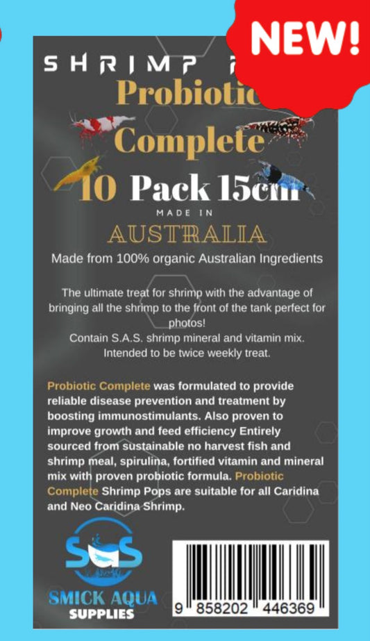 SAS Premium Shrimp Pops 15cm Probiotic 10 pack