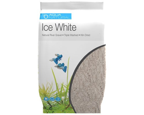 AQUA NATURALS Ice White Aquarium Gravel 4.5kg