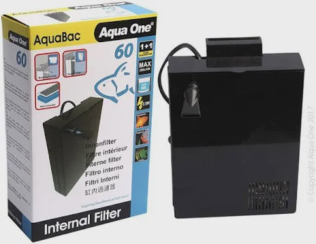 AQUAONE AquaBac 60 Internal Back Filter 200/hr